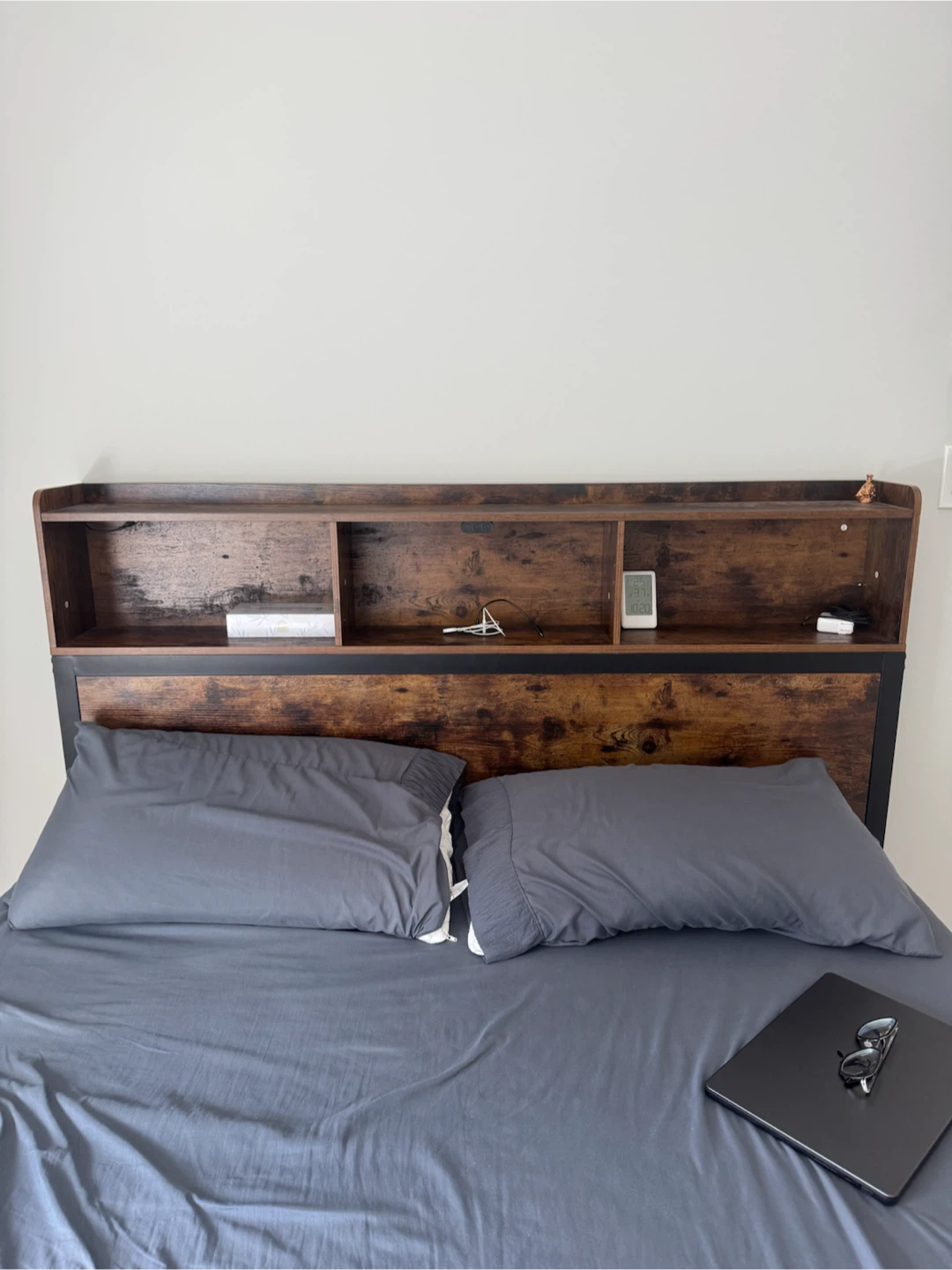 Rolansar Queen Bed Frame with Storage Headboard - photo 3