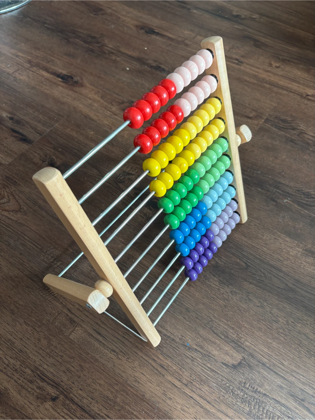 Wooden Rainbow Abacus Toy - photo 2