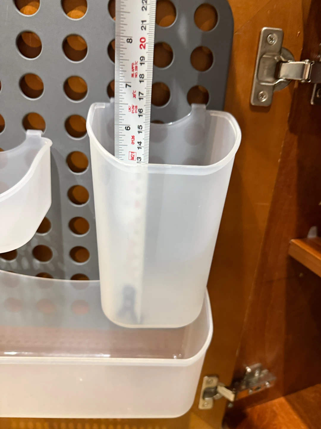 Cabinet Door Organizer with 3 Bins - photo 4
