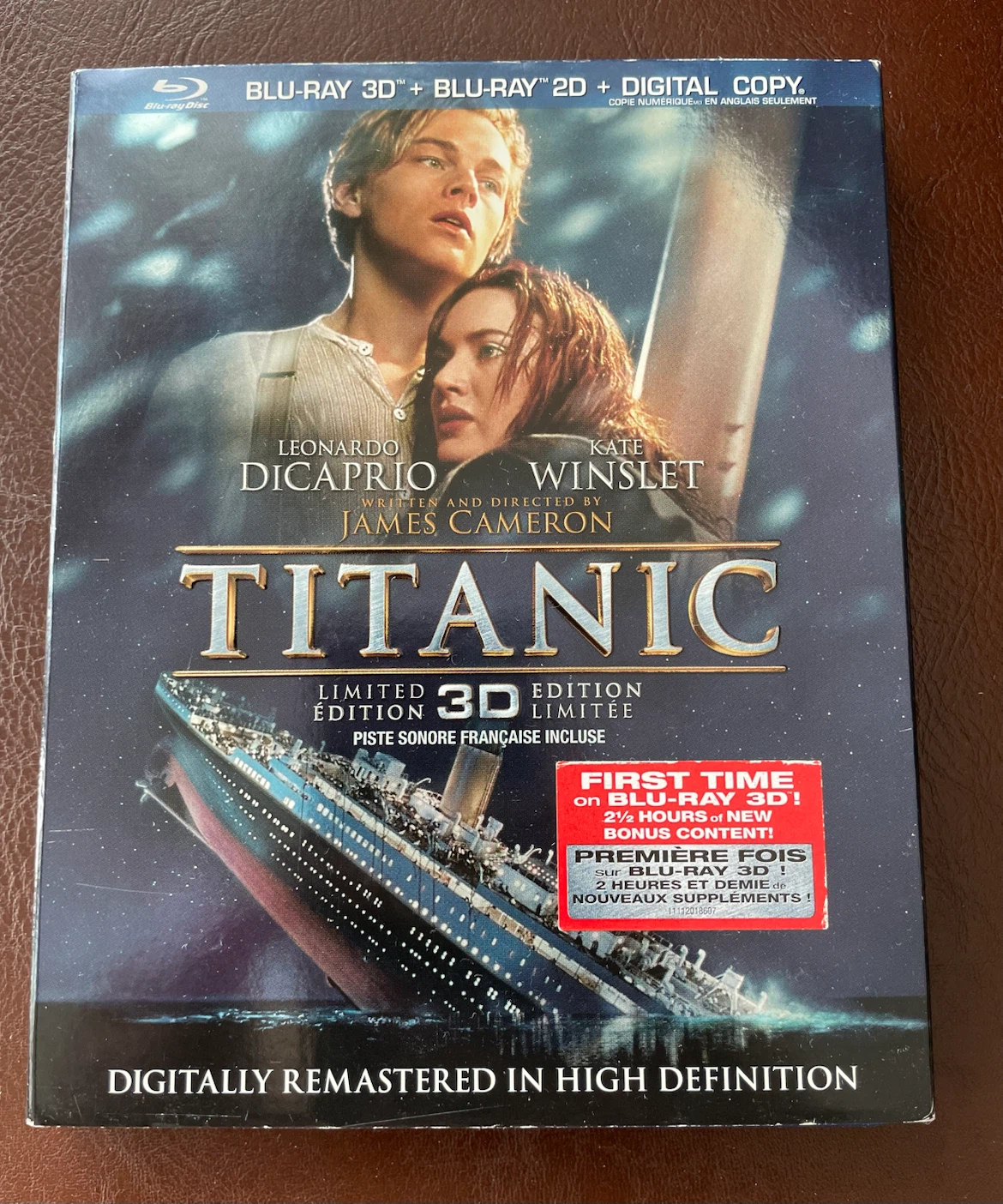 Titanic 3D Blu Ray Set With Slipcover - photo 2