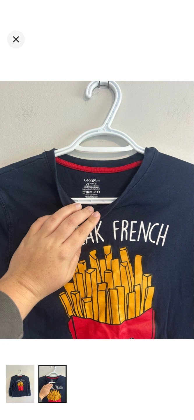 George Long Sleeve "I Speak French" T-Shirt - photo 2