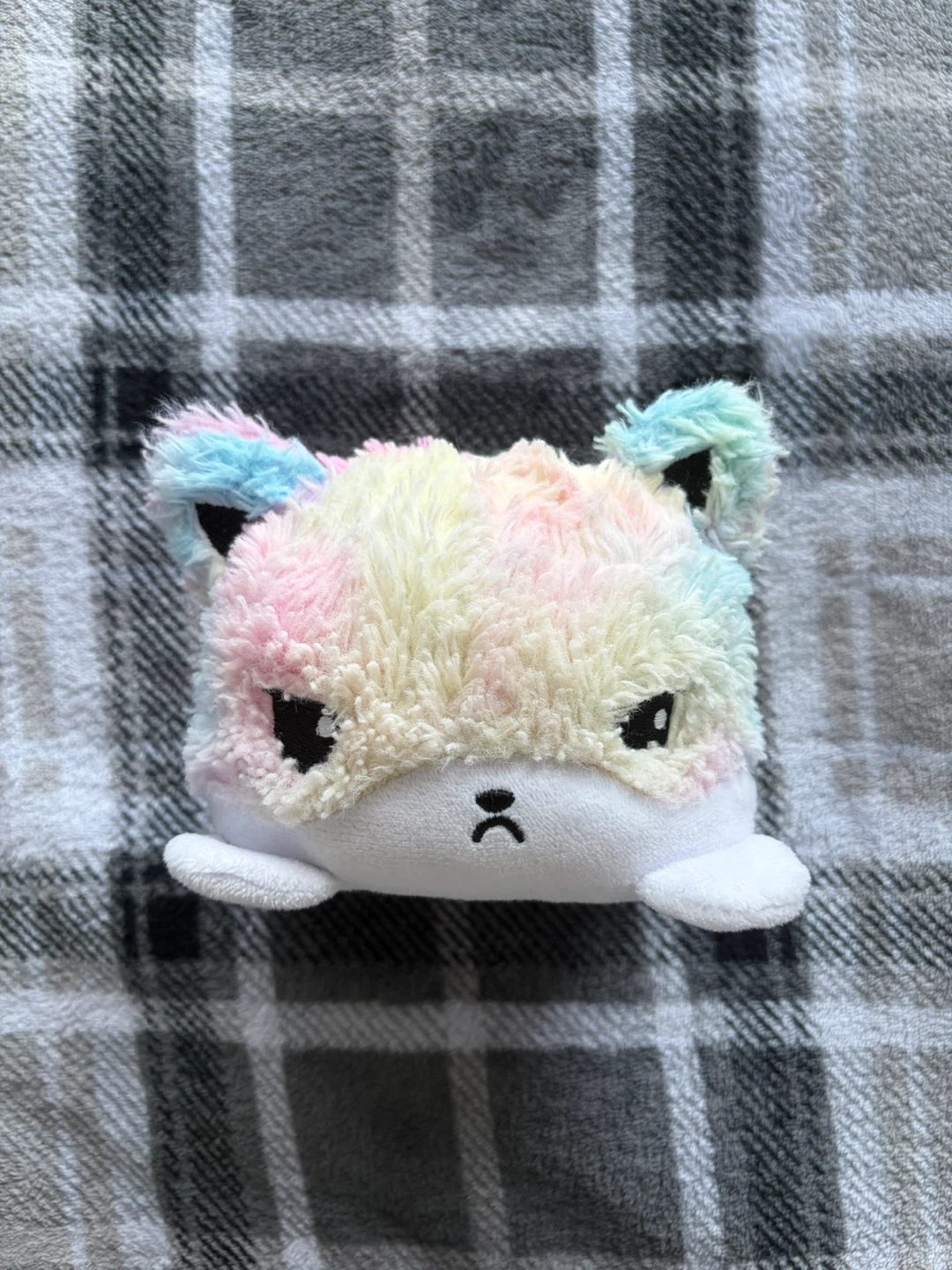 Reversible Rainbow Cat Plush Toy