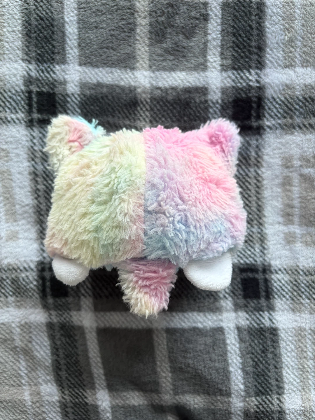 Reversible Rainbow Cat Plush Toy - photo 3