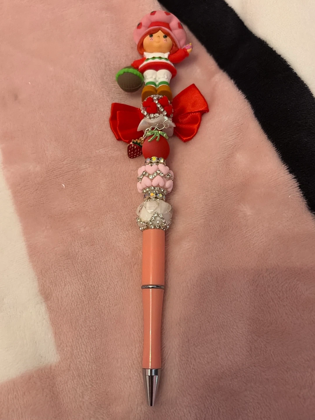 Strawberry Shortcake Beaded Pen