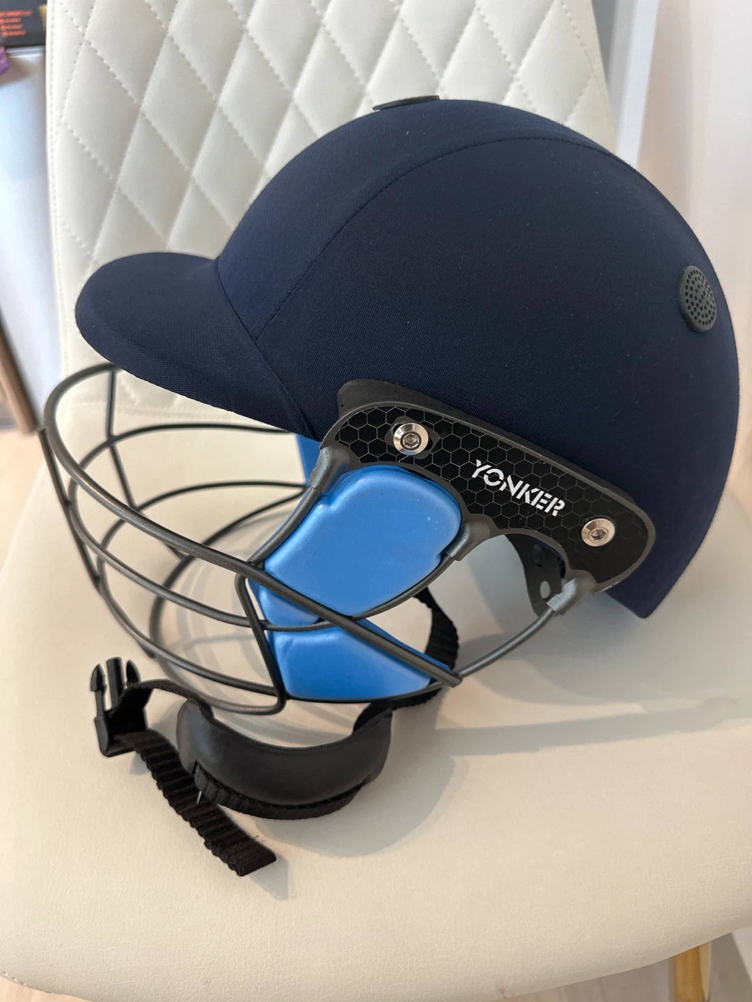 Yonker Navy Blue Cricket Helmet - photo 2