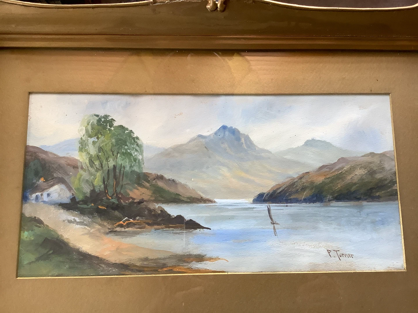 Antique Watercolour Painting by British Artist F. Turner 🐞 - photo 5
