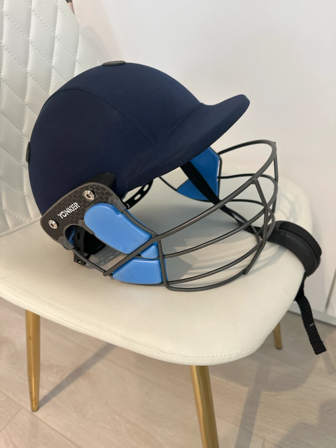 Yonker Navy Blue Cricket Helmet - photo 4