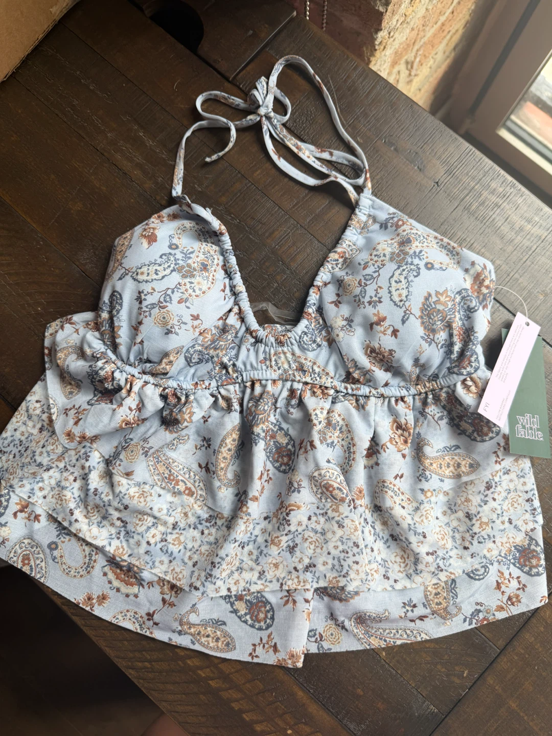 XS NWT! Wild Fable Floral Print Ruffle Cami Top - photo 5