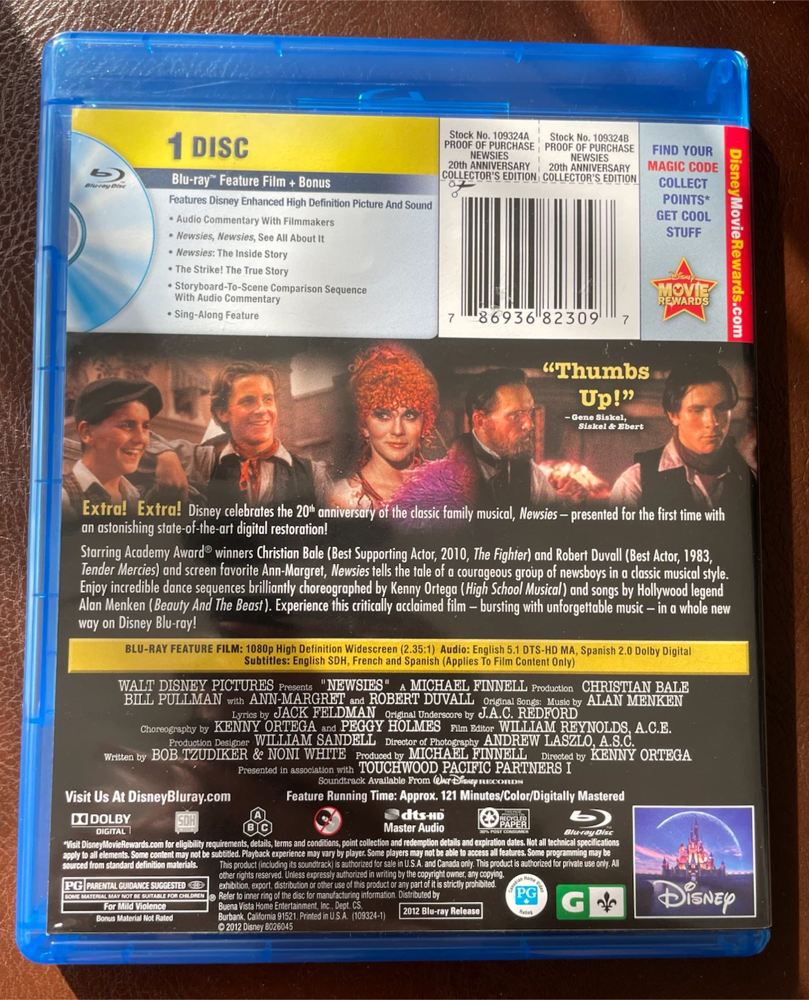 Disney’s Newsies Blu Ray - photo 2