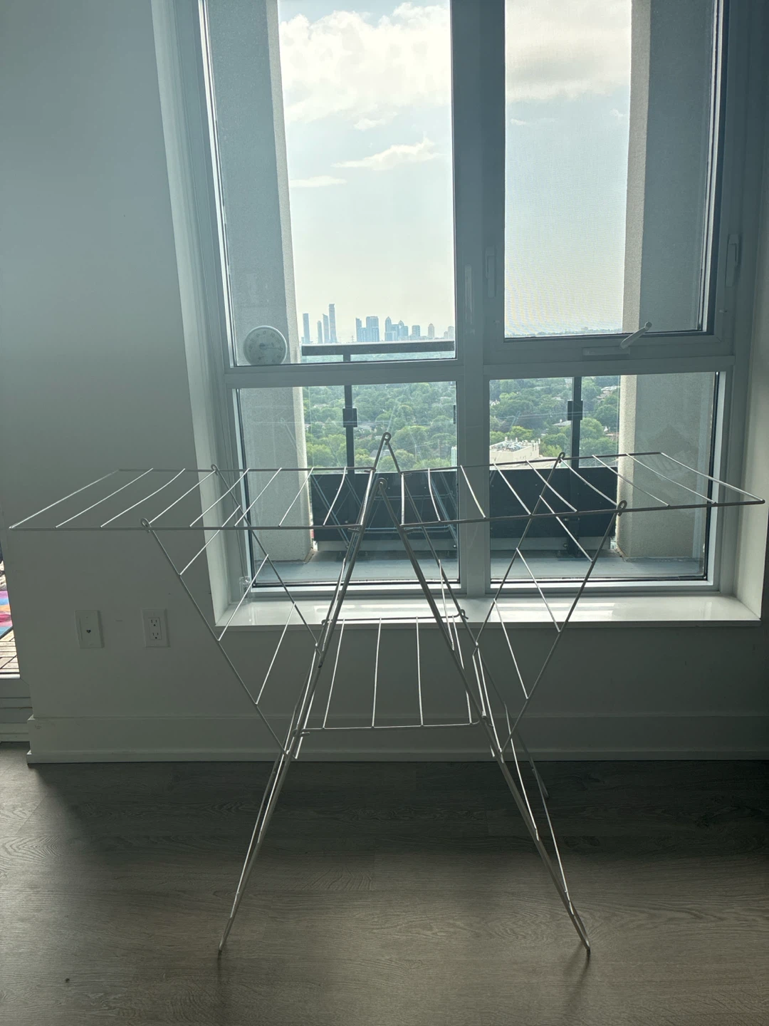White Metal Drying Rack