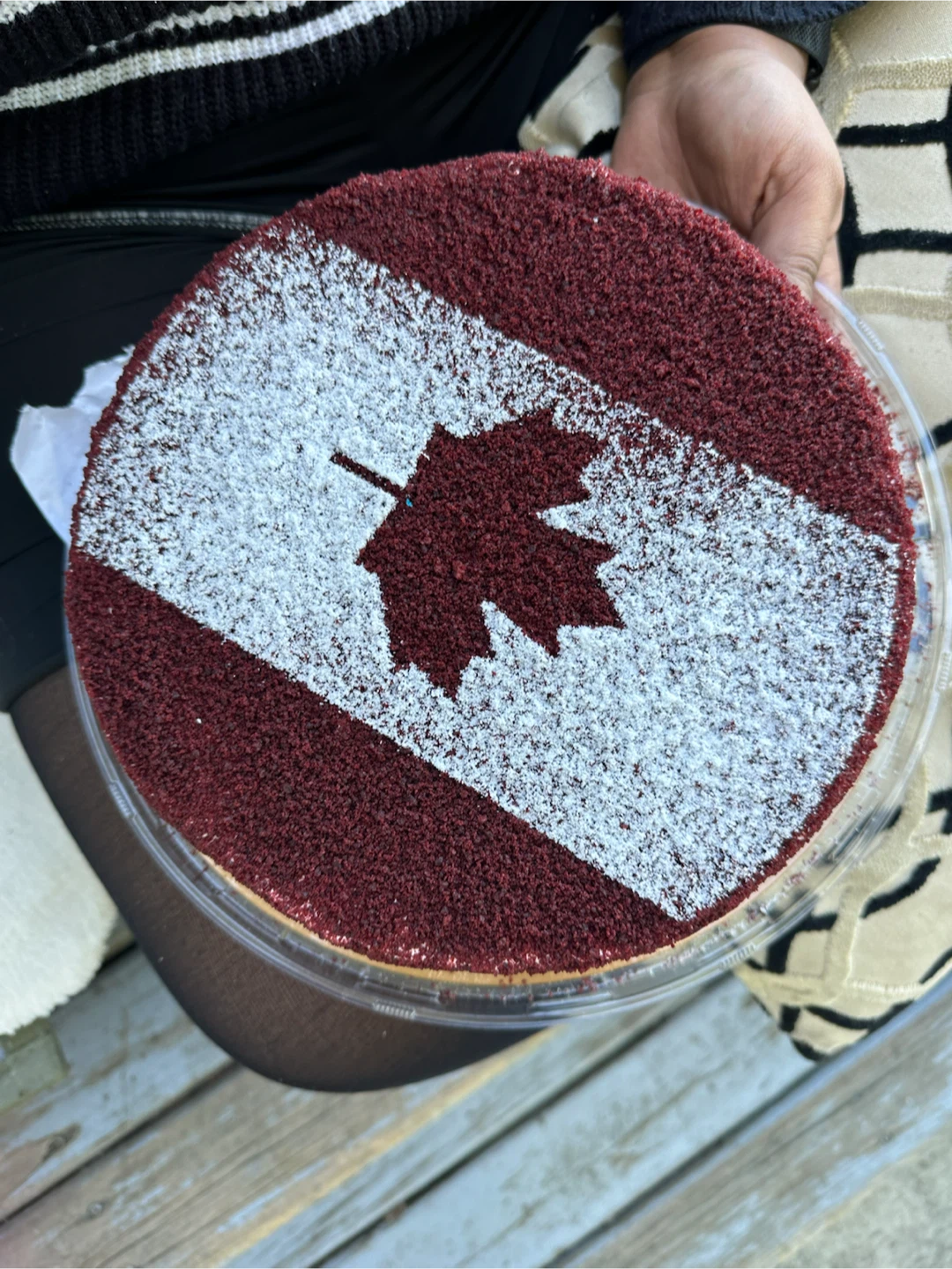 Canadian Flag Themed Cake