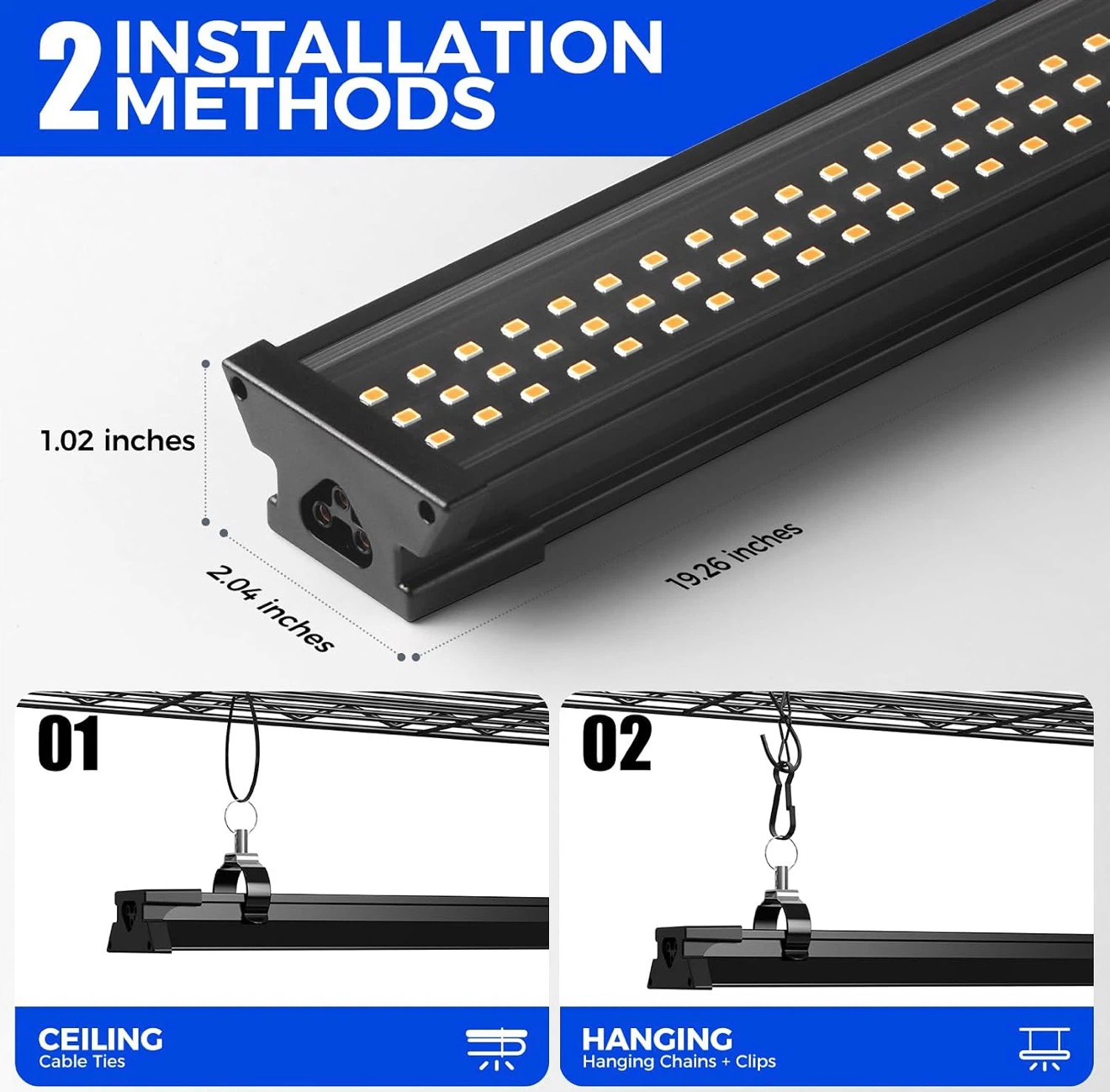 NEW - Barrina 1.6FT 25W(Per Light) Full Spectrum Plant Lights