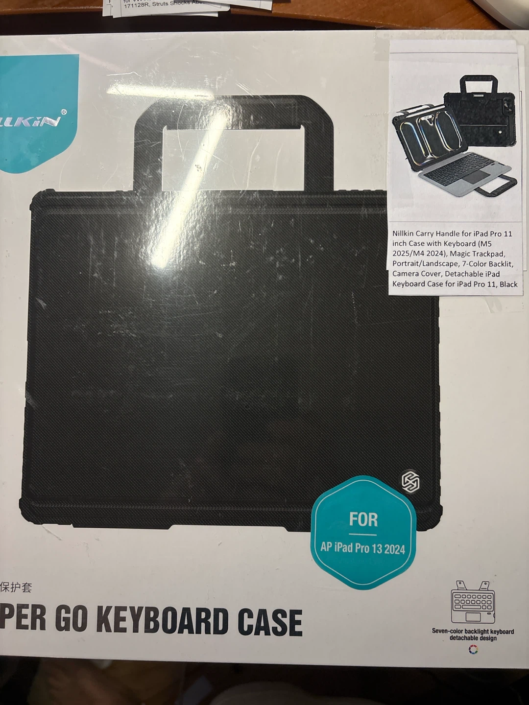 Nilkin Carry Handle Keyboard Case for iPad Pro 11 inch - Black