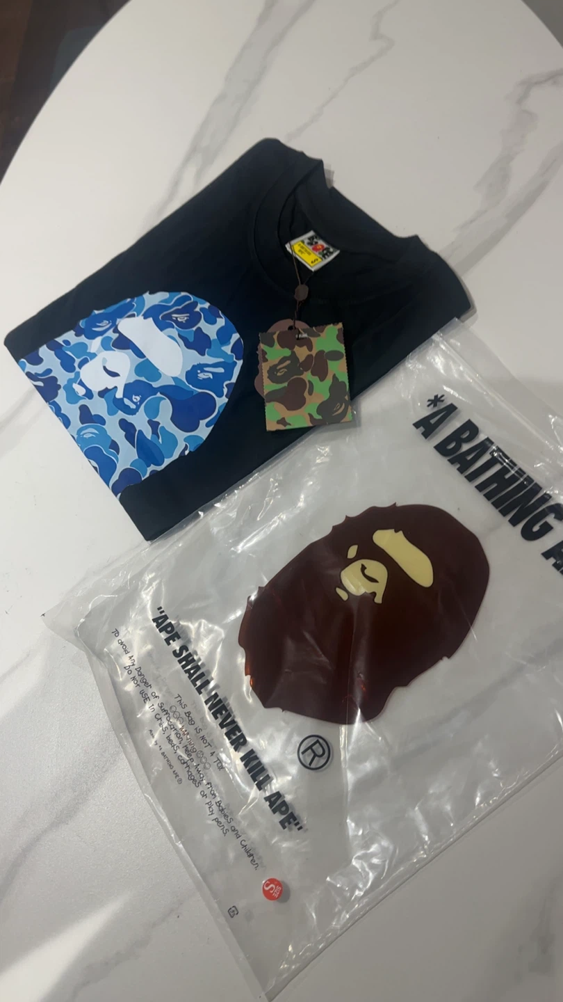 A Bathing Ape Camo Shark T-Shirt