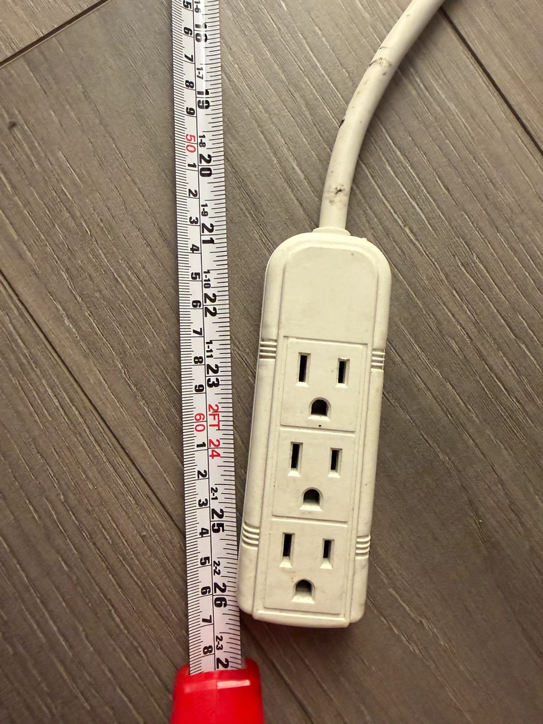 White 3-Outlet Power Bar - photo 3