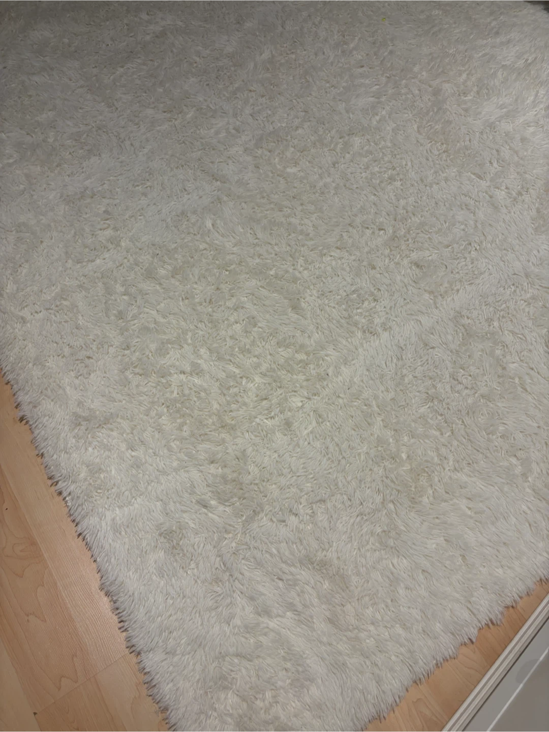White Shaggy Rug
