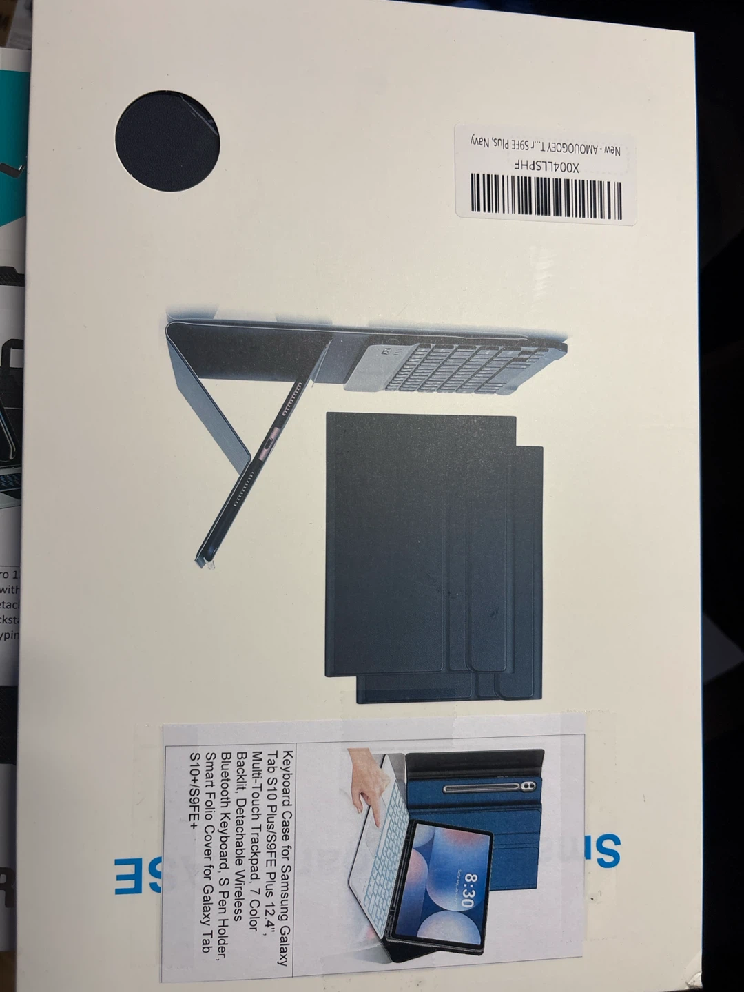 Keyboard Case for Samsung Galaxy Tab S10 Plus/S9FE Plus 12.4"