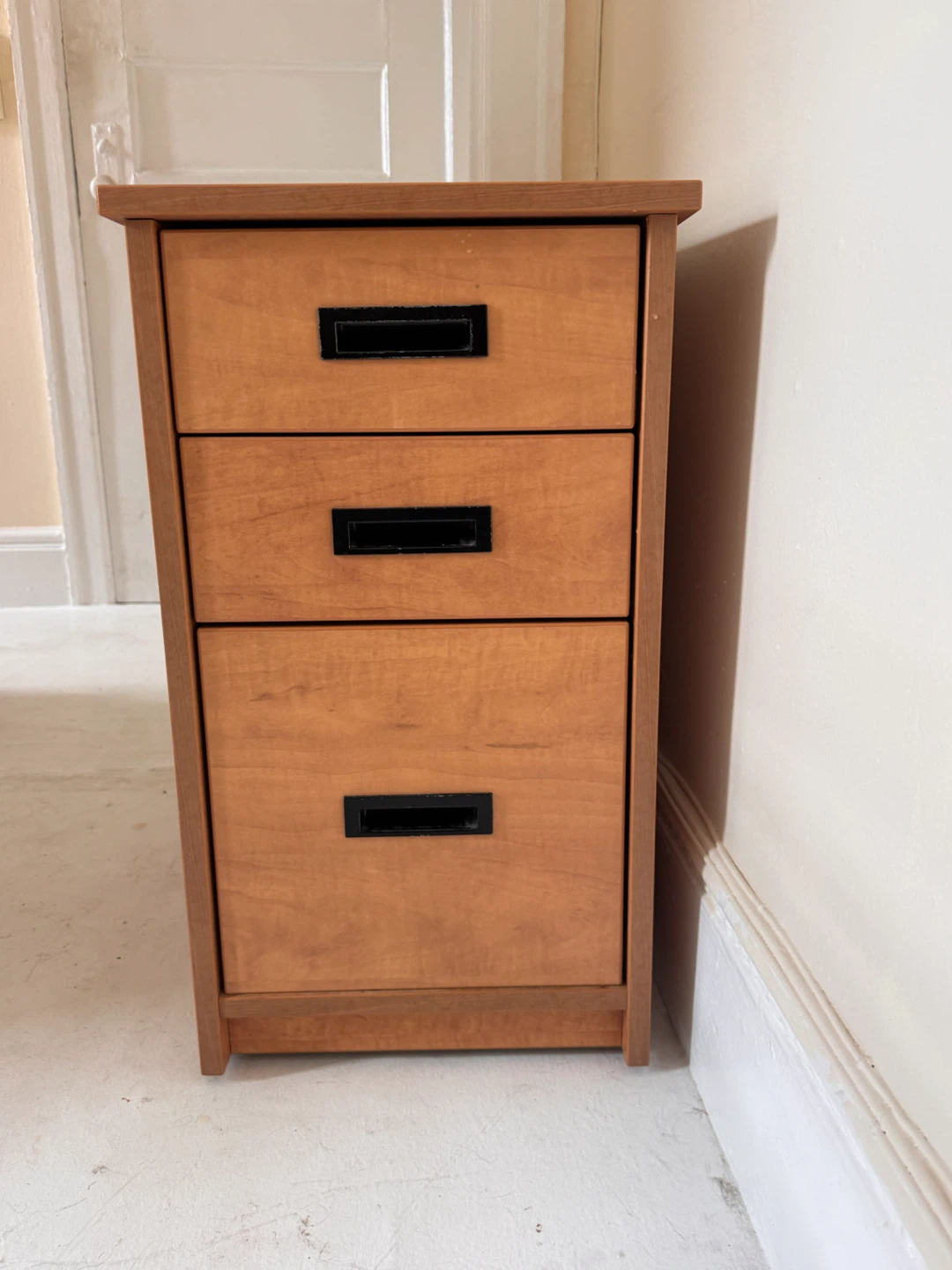 3-Drawer Wood File Cabinet