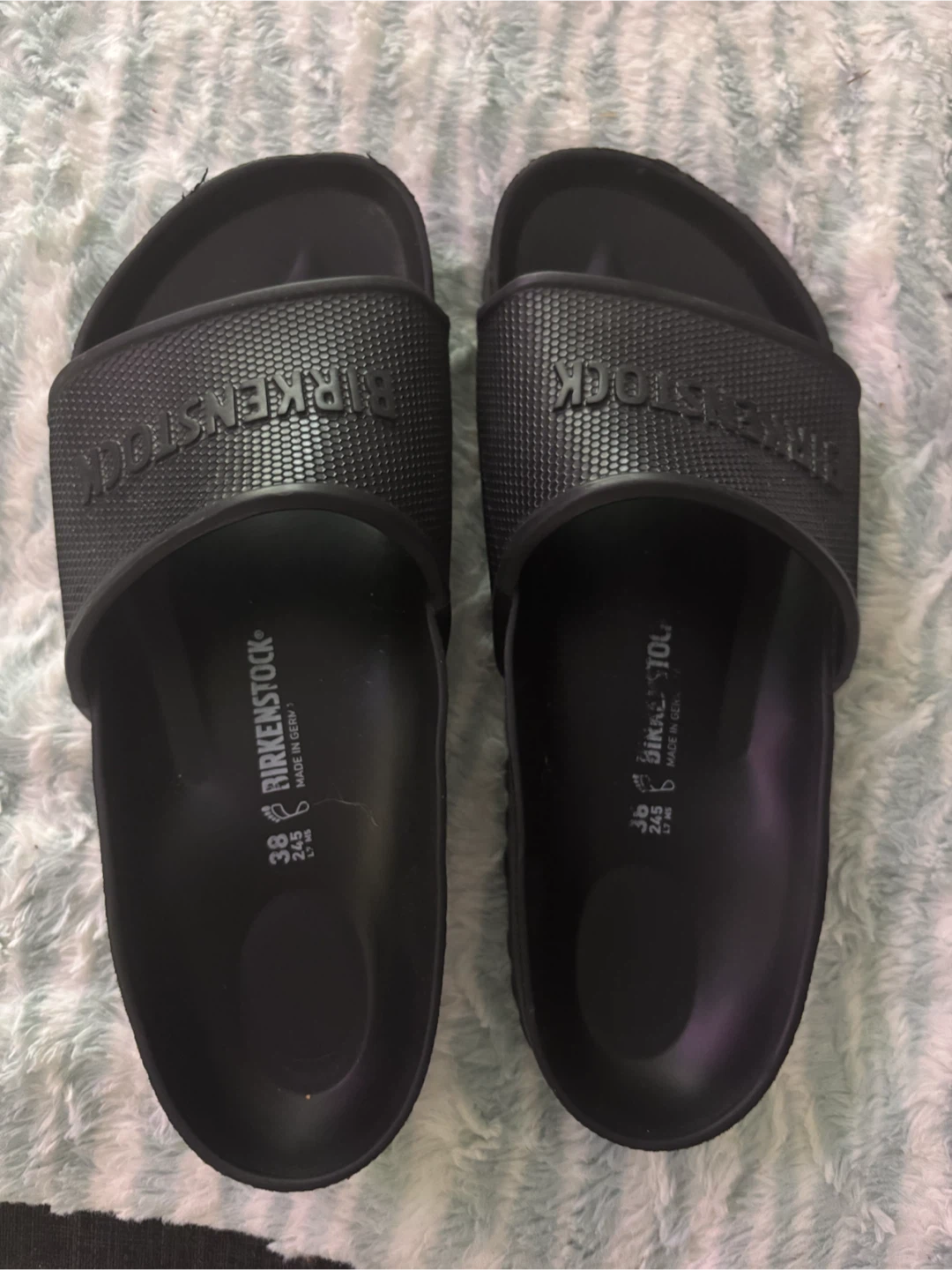 Birkenstock Arizona Black Sandals Size 38