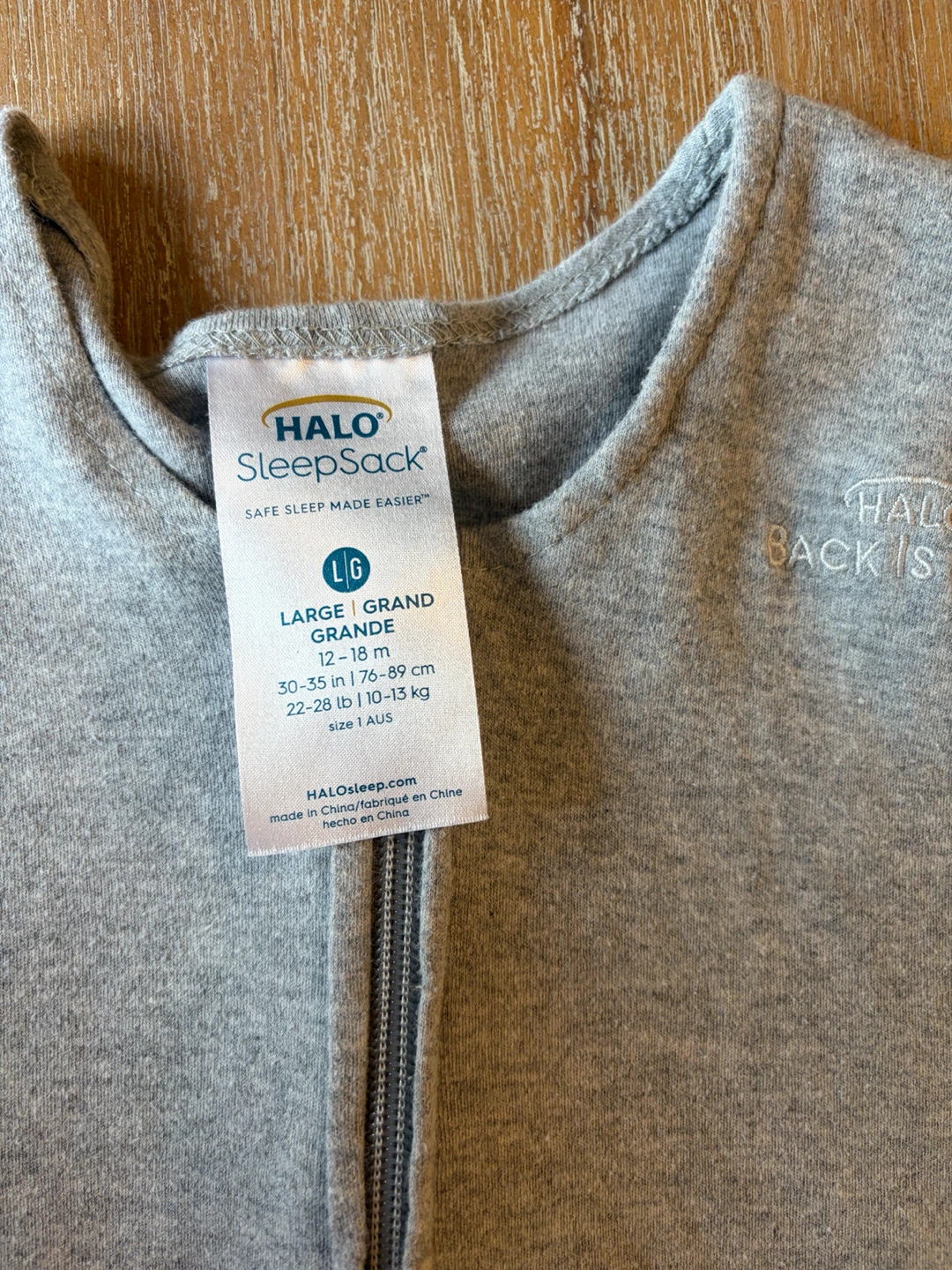 HALO SleepSack Large Grey - photo 2