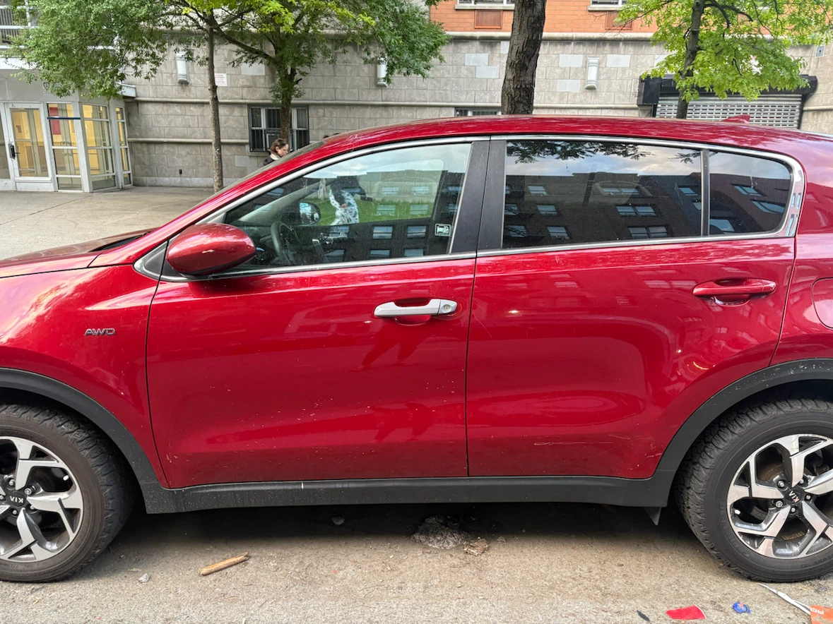 Red Kia Sportage AWD