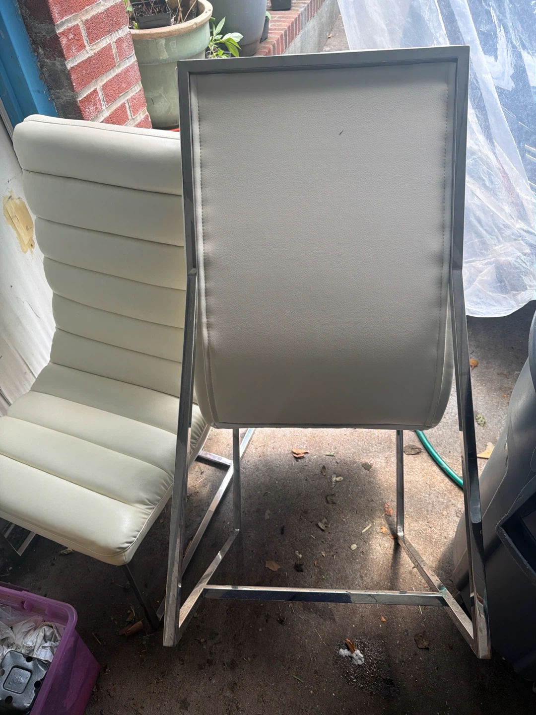 White Christopher Knight Dining Chairs - Set of 2 - photo 4