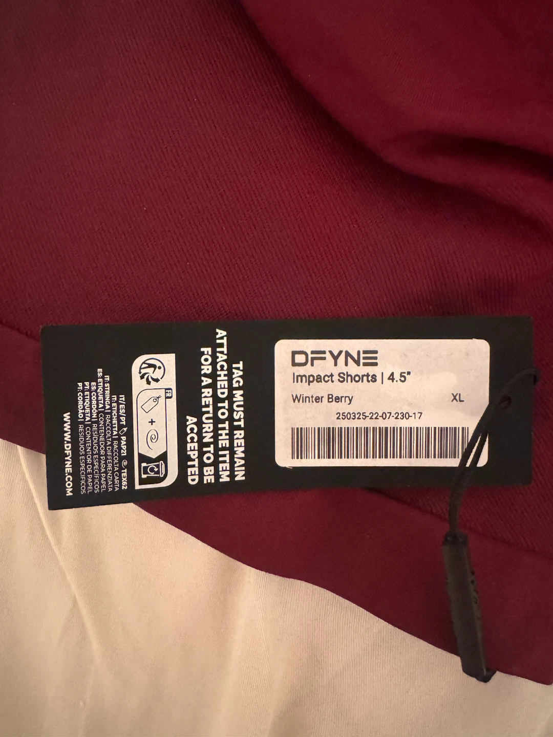DFYNE Impact Shorts | Winter Berry | XL - photo 3