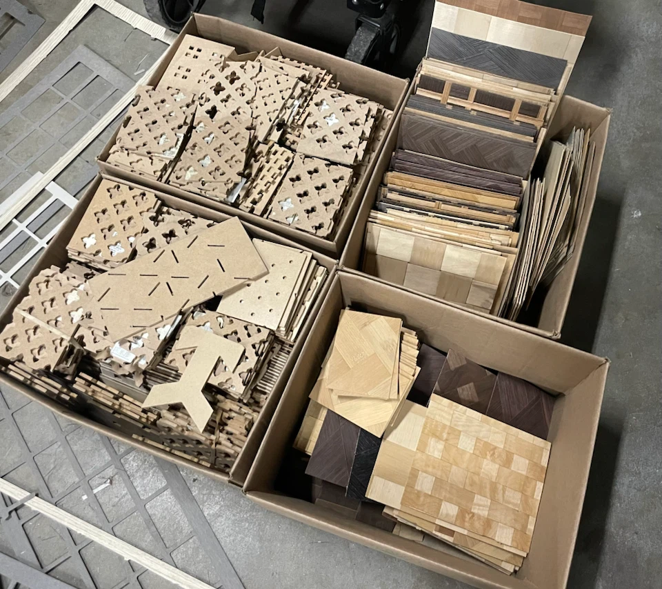 Assorted Wood Veneer Pieces for Crafting