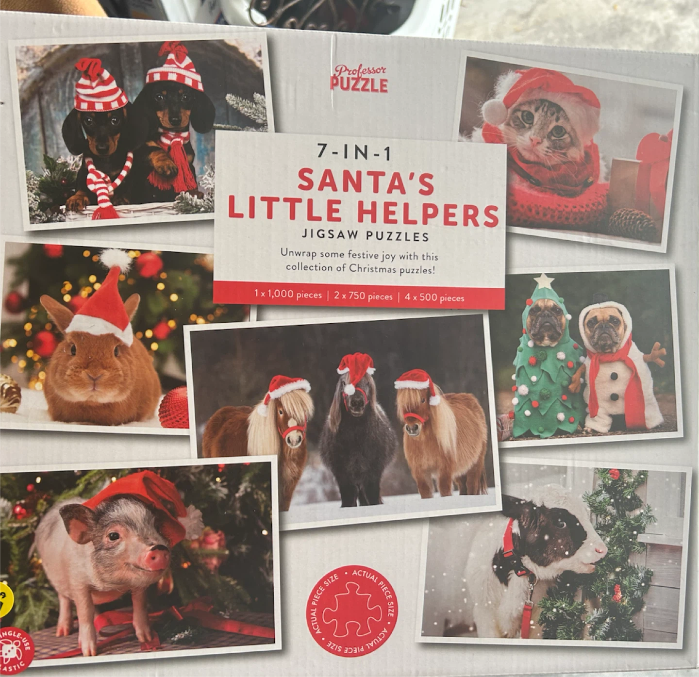 Professor Puzzle 7-in-1 Santa's Little Helpers Jigsaw Puzzles