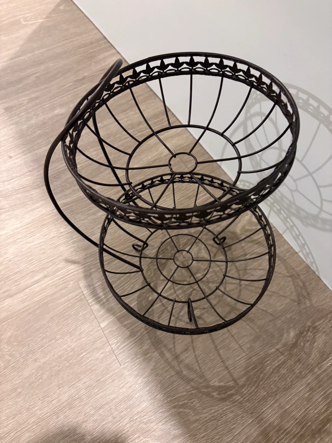 2-Tier Decorative Wire Fruit Basket - photo 2