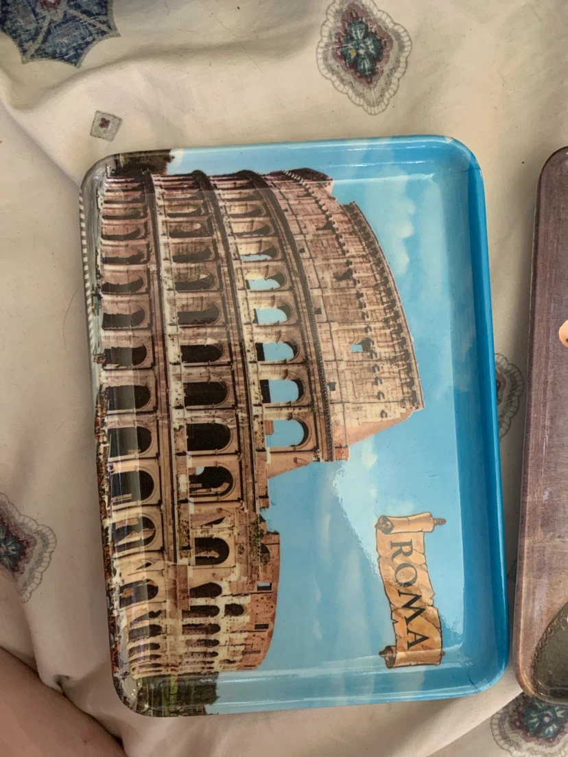 Decorative Tray with Colosseum and Renaissance Portrait - photo 2