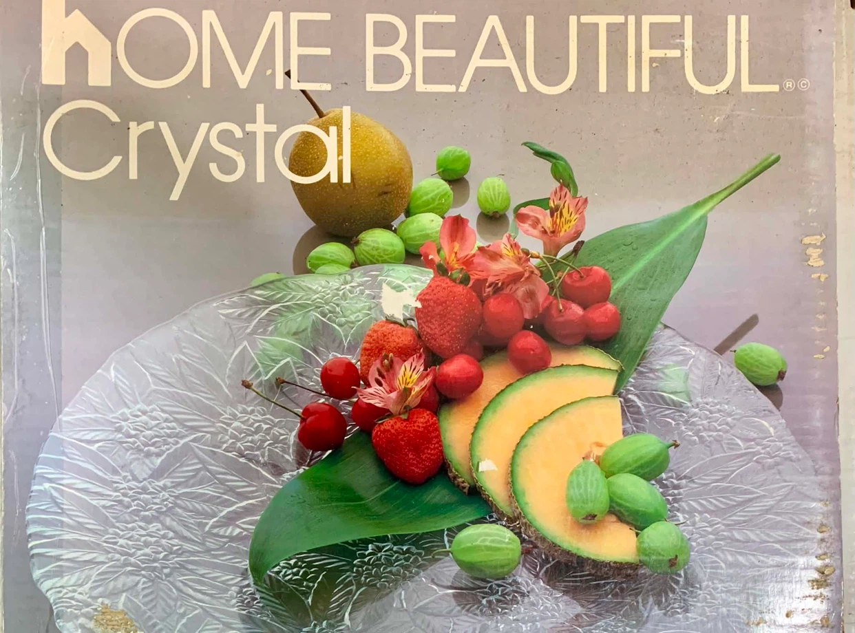 HOME BEAUTIFUL Crystal Serving Plate
