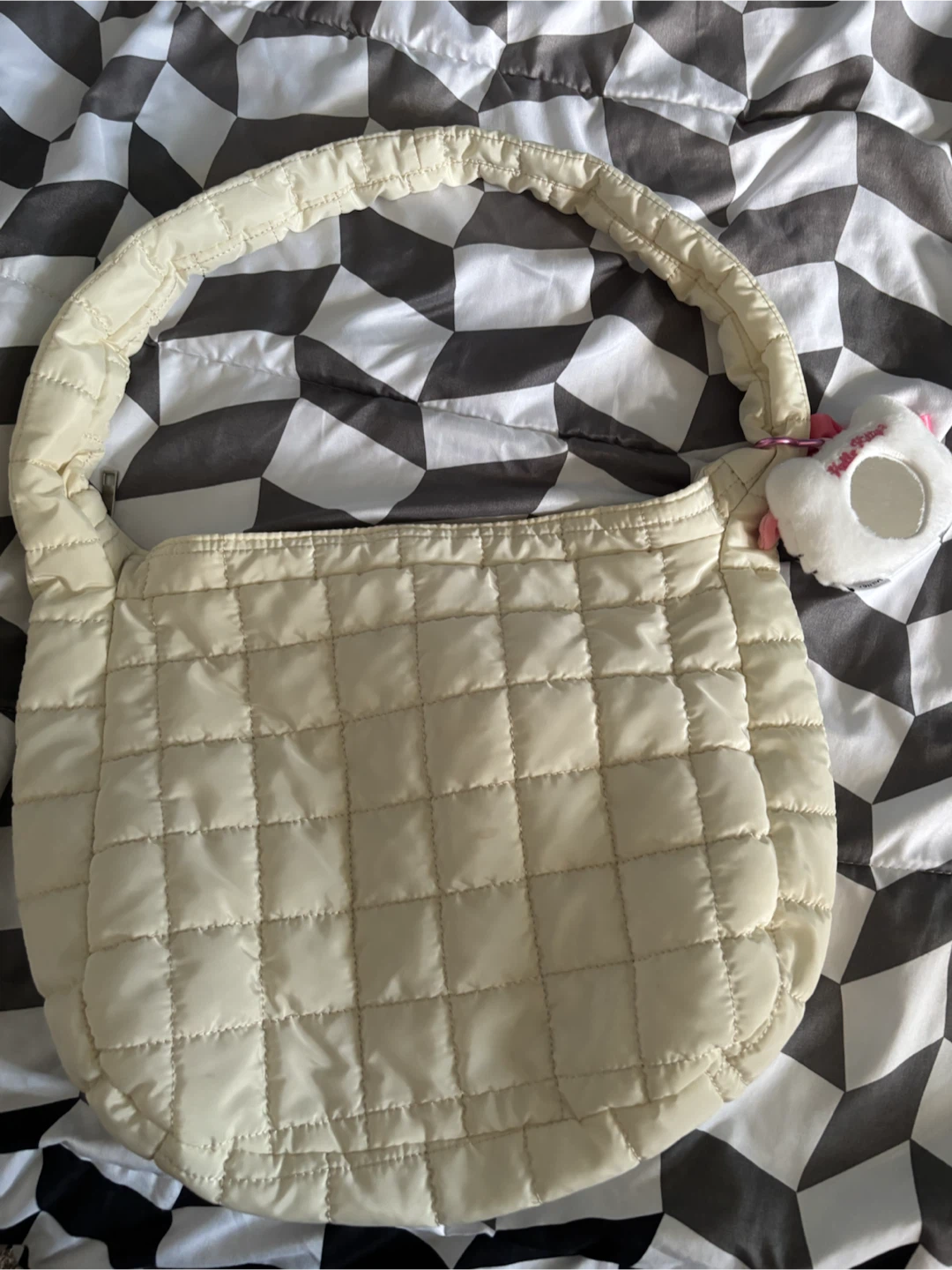 Cream Quilted Bag - photo 2