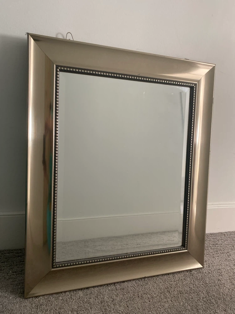 Framed Mirror - Gold Tone
