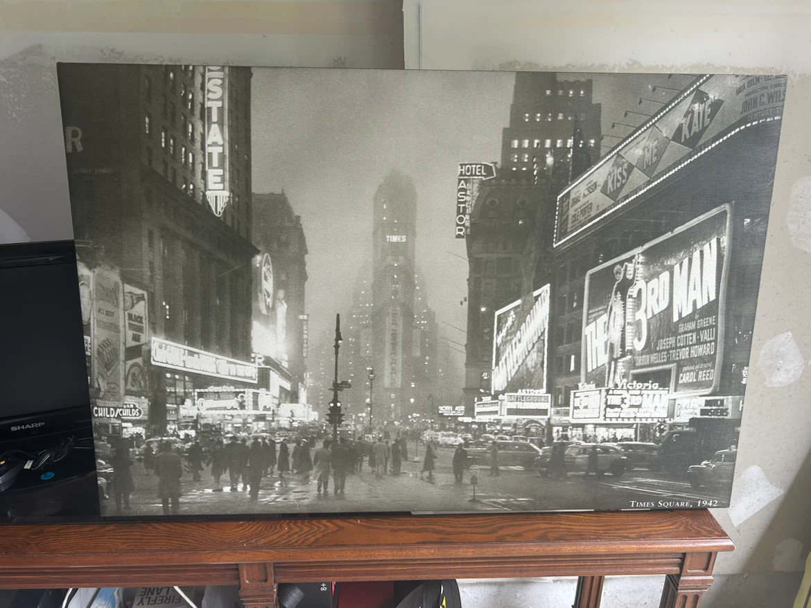 Times Square 1942 Canvas Art