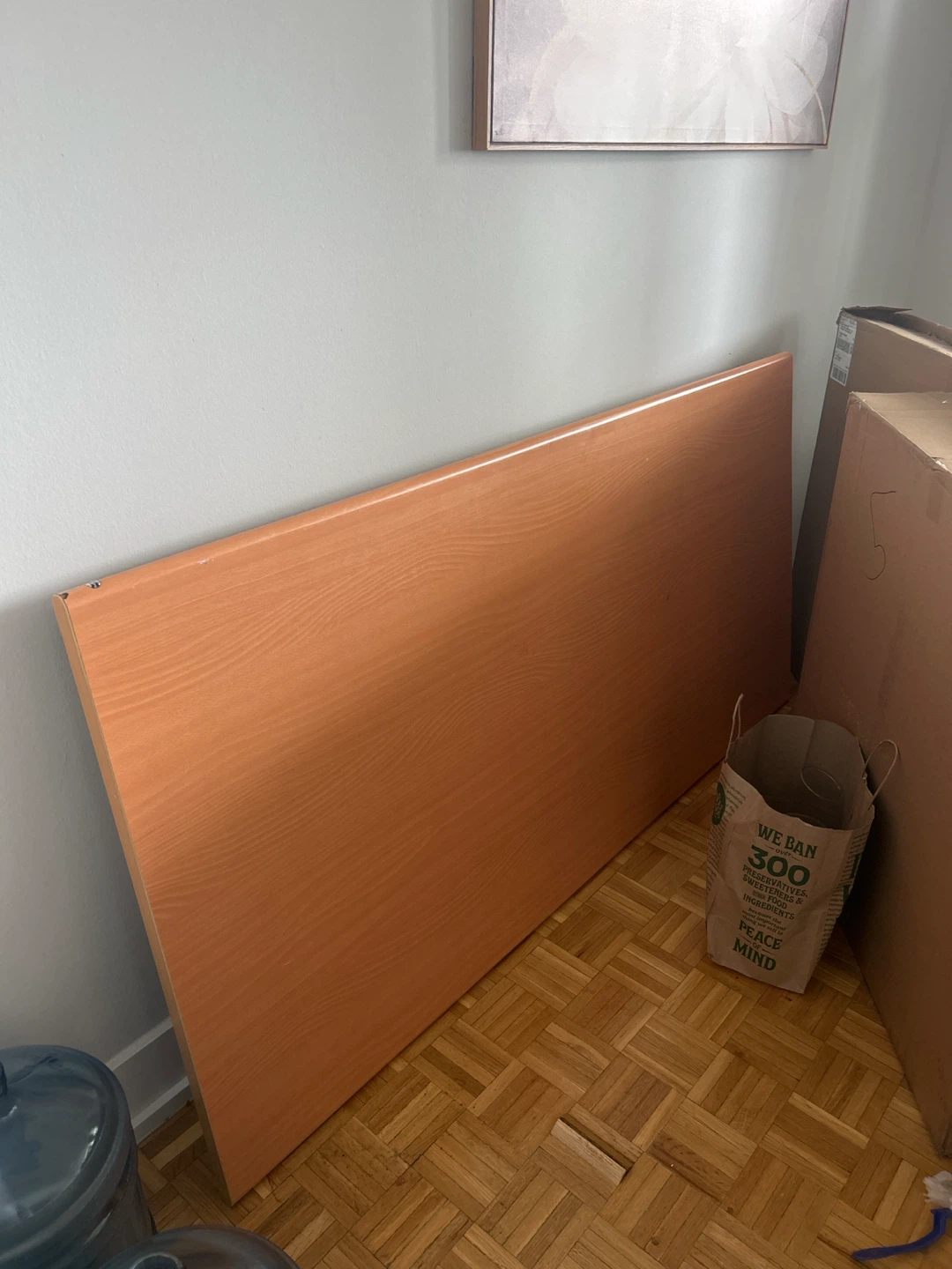 Wooden Desk with Metal Legs - photo 2