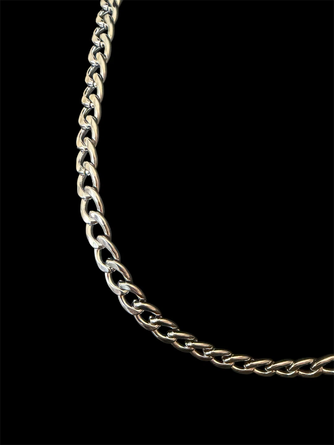 Stainless Steel Curb Chain Necklace - photo 2