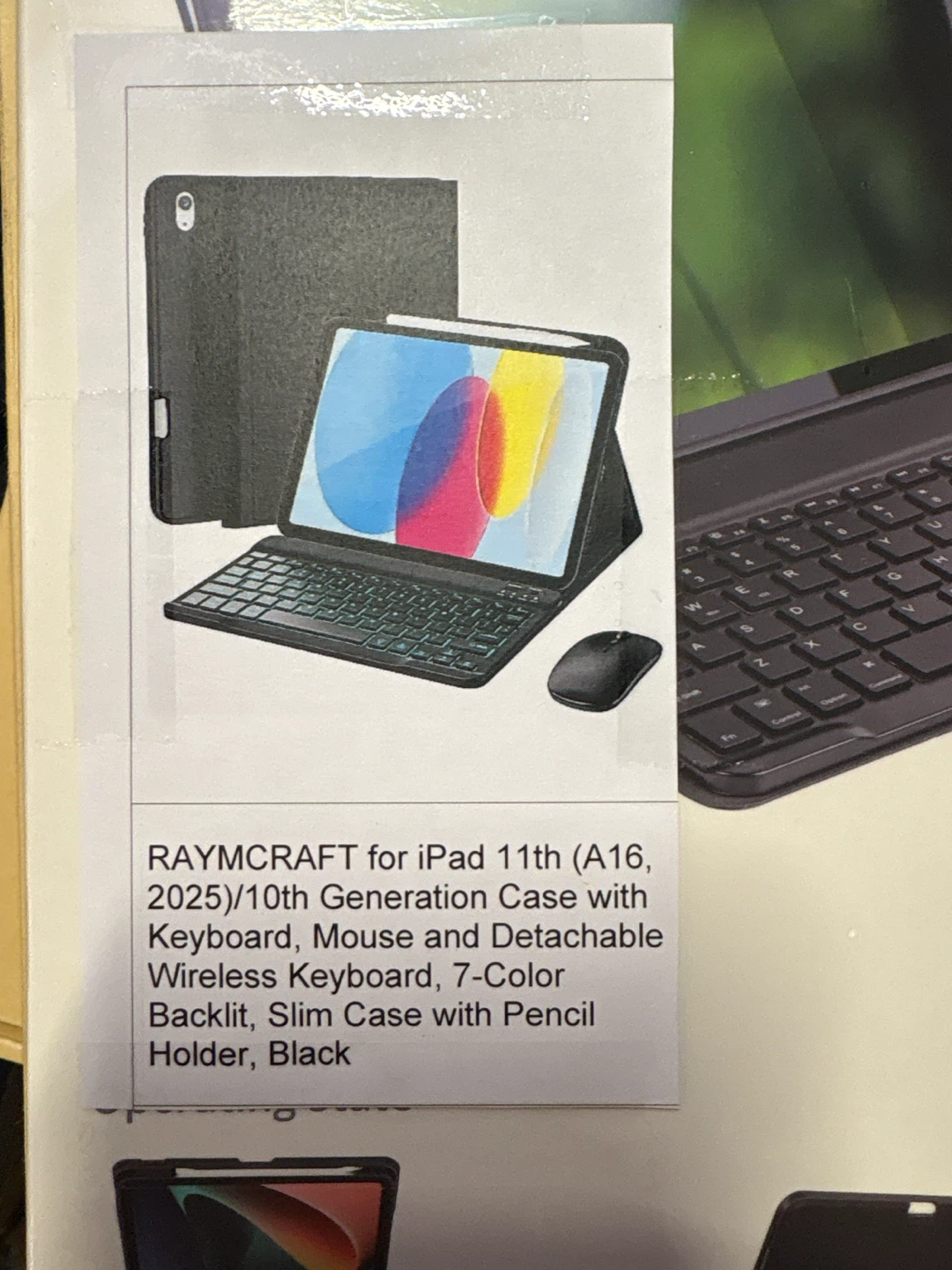 RAYMCRAFT Keyboard Case & Mouse Combo for iPad 11th Gen - photo 2