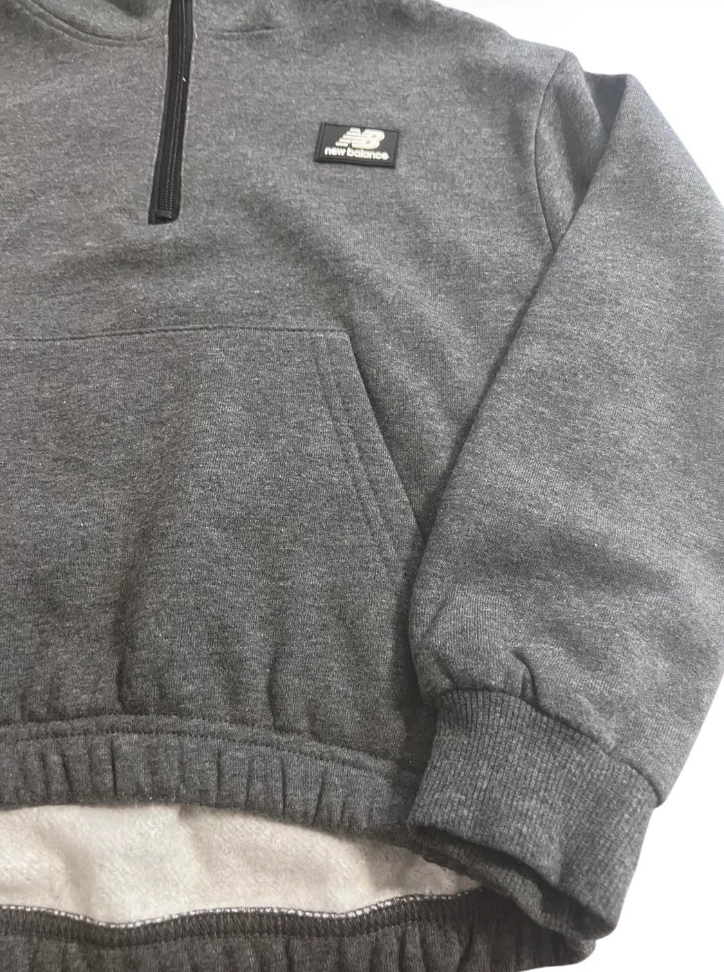 New Balance Kids Fleece Half-Zip Hoodie | Size Small (7/8) - photo 3