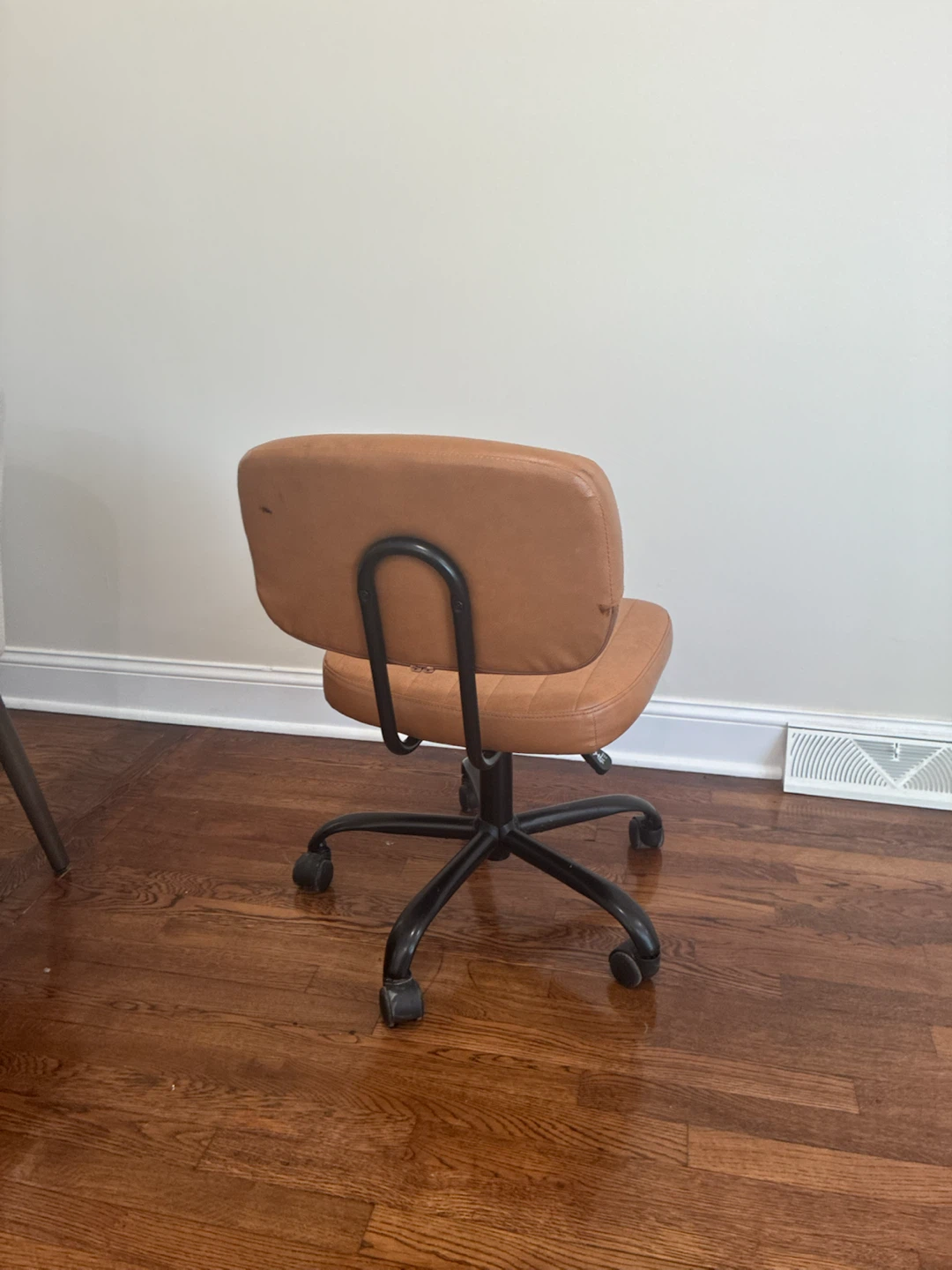 Brown Faux Leather Office Chair - photo 2