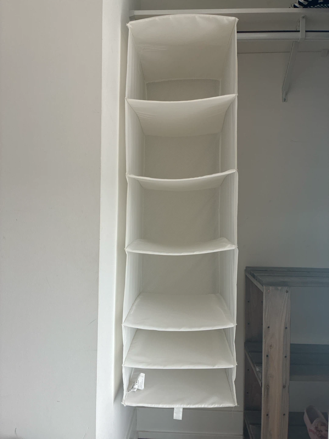 IKEA White 6-Shelf Hanging Closet Organizer