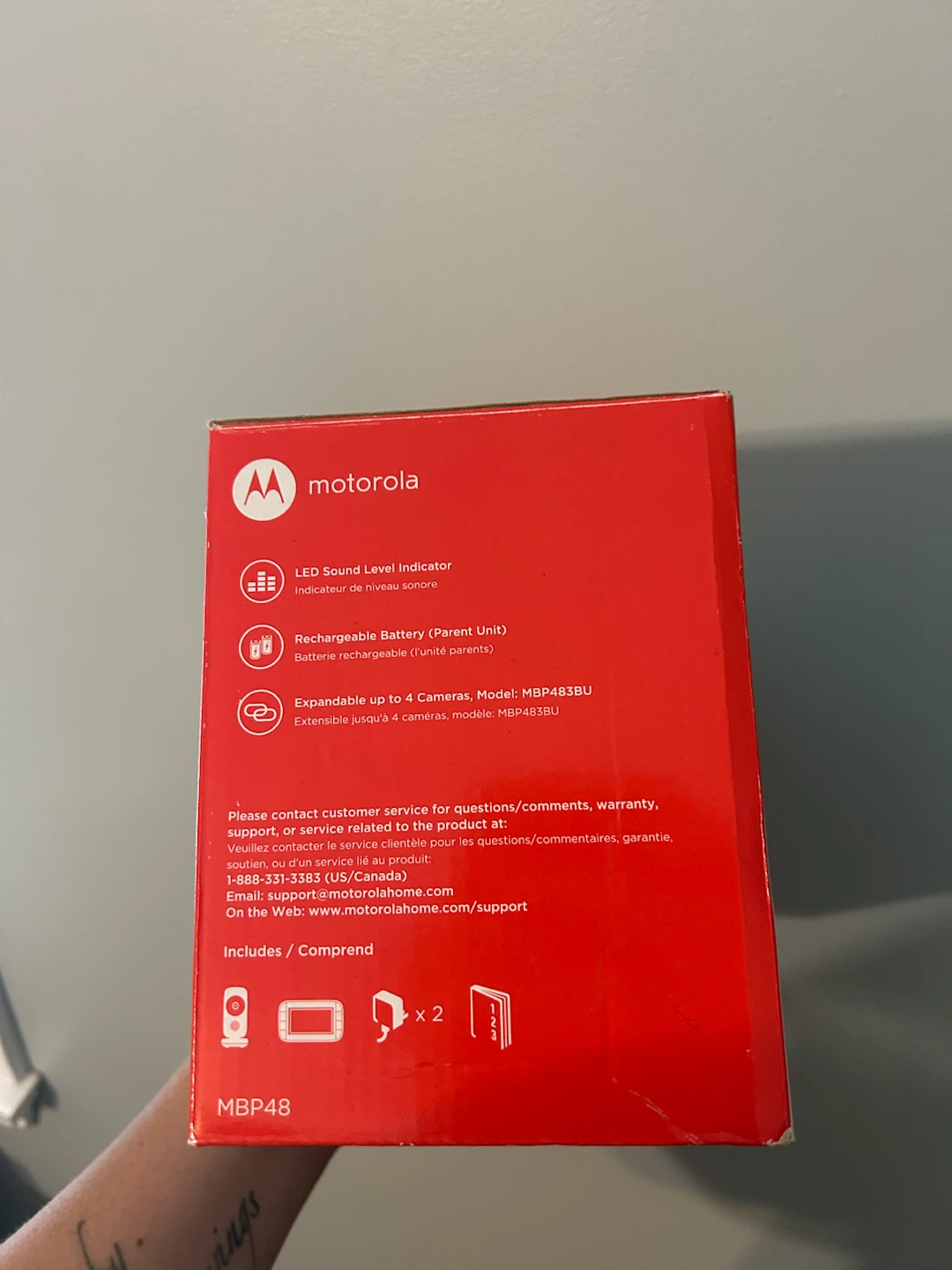 Motorola 5" Video Baby Monitor MBP48 - photo 3
