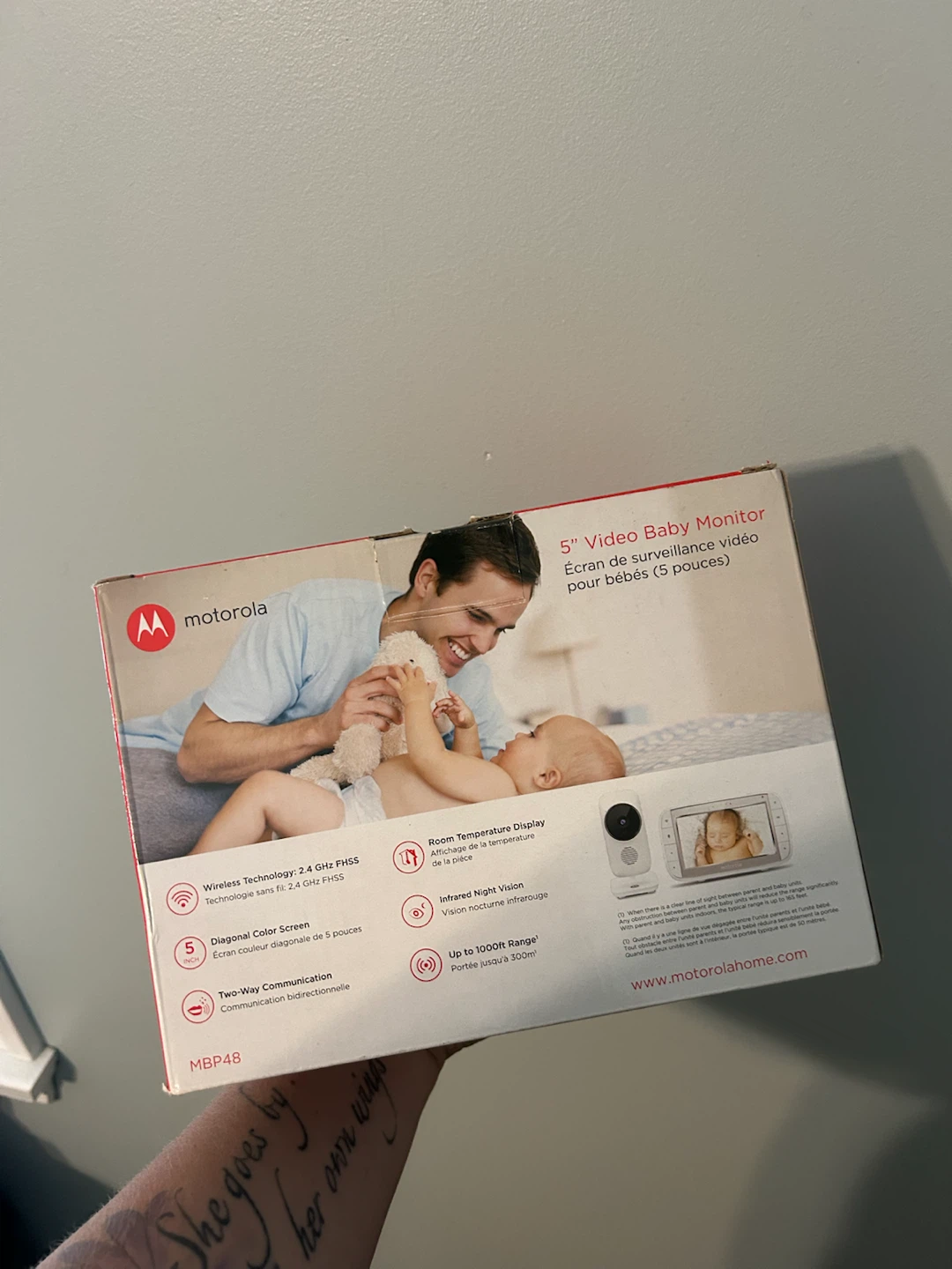 Motorola 5" Video Baby Monitor MBP48 - photo 4