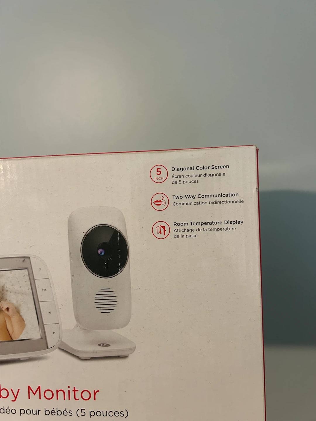 Motorola 5" Video Baby Monitor MBP48 - photo 2