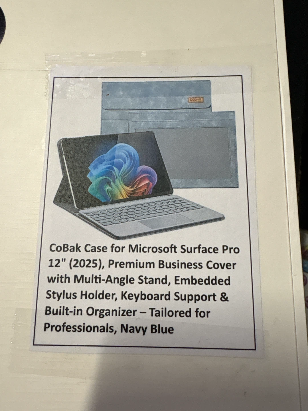 CoBak Case for Microsoft Surface Pro 12" (2025) - Navy Blue - photo 2
