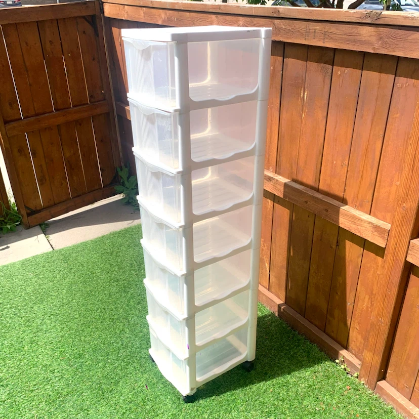 Rolling Storage Drawers 7 Drawer Plastic Organizer Craft Office - photo 2