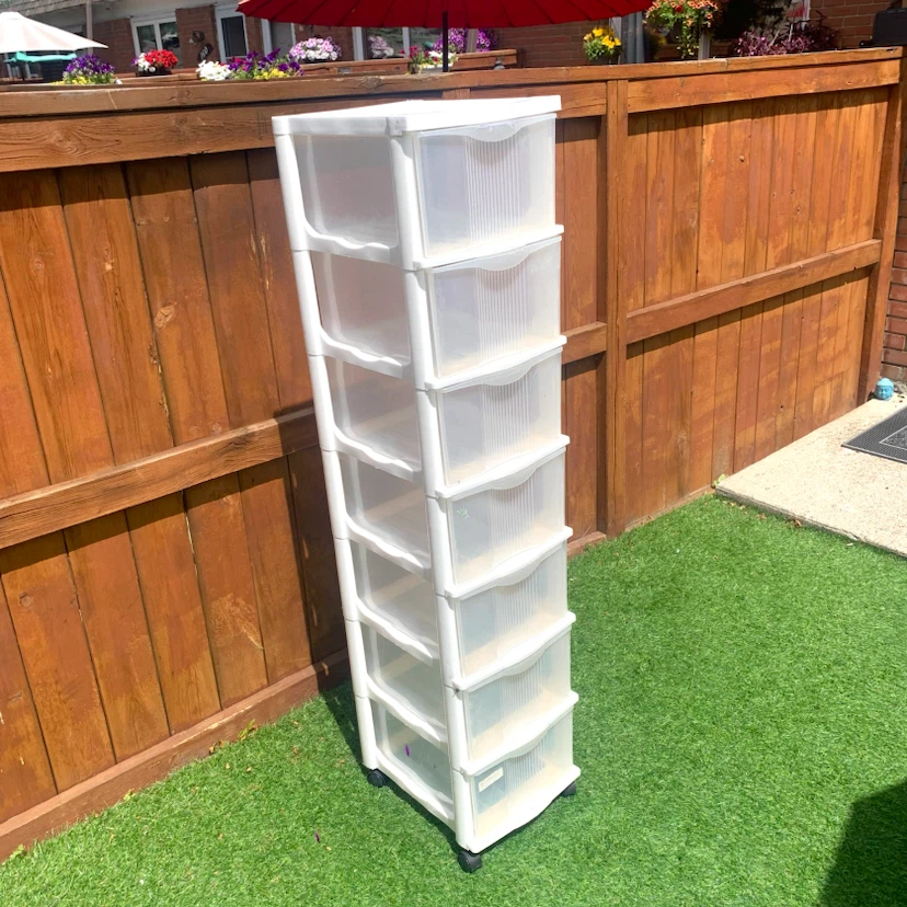 Rolling Storage Drawers 7 Drawer Plastic Organizer Craft Office - photo 3