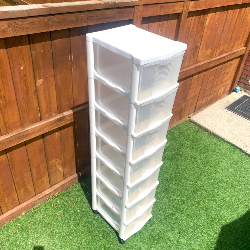 Rolling Storage Drawers 7 Drawer Plastic Organizer Craft Office - photo 4