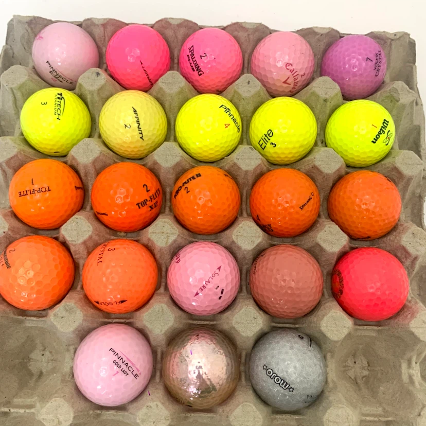 Colored Golf Balls 27 Ball Lot Practice Golf Balls Mixed Brand