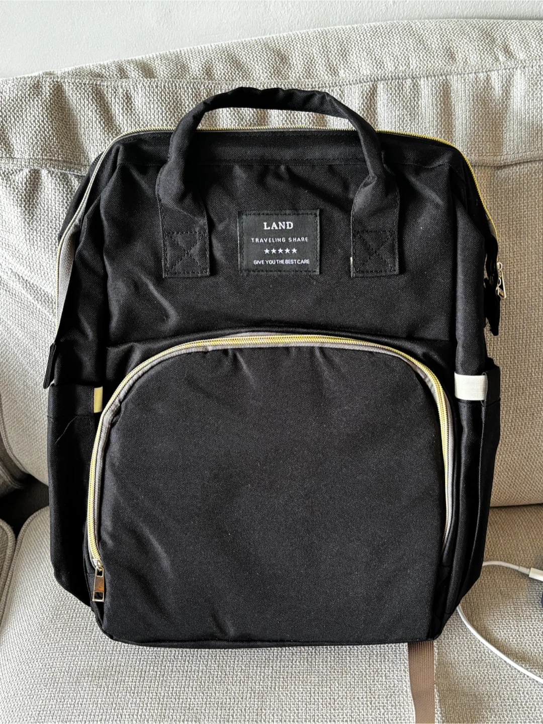 LAND Diaper Bag Backpack - Black - photo 2